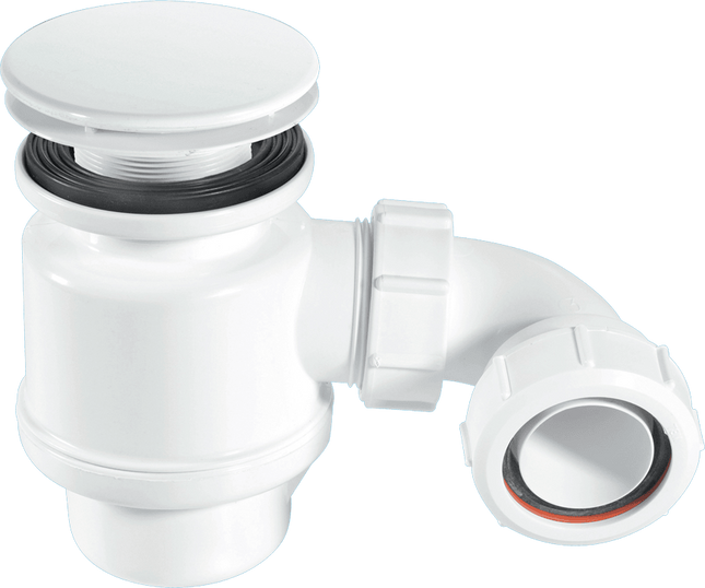 McAlpine STW6-M 50mm Water Seal Resealing Shower Trap with Multifit Outlet