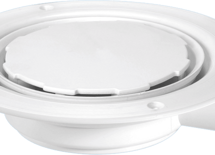 McAlpine USG1WH-NSC Untrapped Gully, Clamp Ring and Cover Plate, 22mm Horizontal Plain Outlet for use with pumped waste