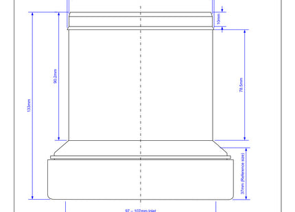 McAlpine WC-CON-EXT Straight Telescopic WC Socket Extension