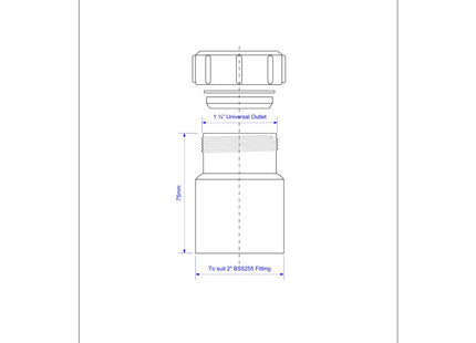 McAlpine ZS26L 2" x 1¼" Multifit Reducer