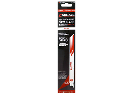 Abracs Reciprocating Saw Blade For Metal - 225 x 19 x 0.9mm