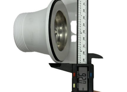 McAlpine BSW21P Centre Pin Sink Waste: 85mm Stainless Steel Flange with Plug