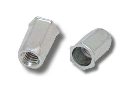 JRP Riveting Products M5 x 14.5 (0.5-3.0) Steel Reduced Head Full Hexagon Body Open JRP Rivet Nuts (Box of 1000)