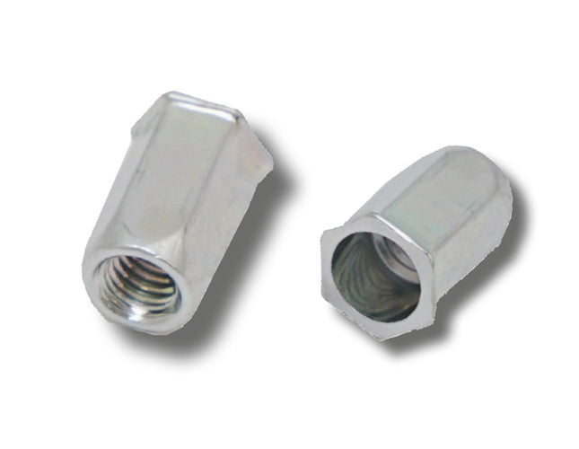 JRP Riveting Products M12 x 25.0 (1.0-4.0) Steel Reduced Head Full Hexagon Body Open JRP Rivet Nuts (Box of 100)