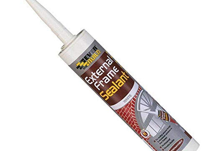 Everbuild External Frame Sealant, Interior And Exterior Use, Permanently Flexible, Mould-Resistant White 290ml (Pack of 3)
