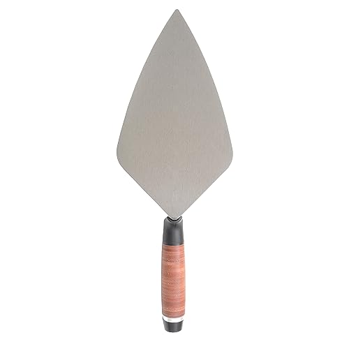 Marshalltown 34L Wide London Pattern Brick Trowel Leather Handle 11In