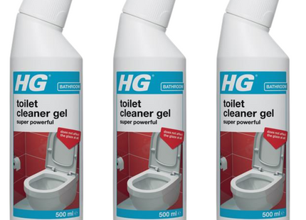 HG Toilet Cleaner Gel Super Power 500ml (Pack of 3)