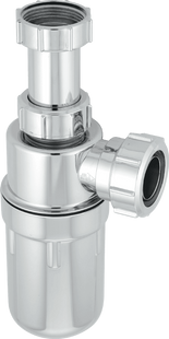 McAlpine A10AR-CP 75mm Water Seal Chrome Plated Plastic Resealing Adjustable Inlet Bottle Trap with Multifit Outlet 1¼"