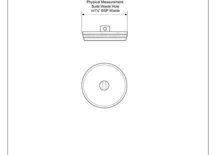 McAlpine 1 3/4" CP Plastic Plug CP2