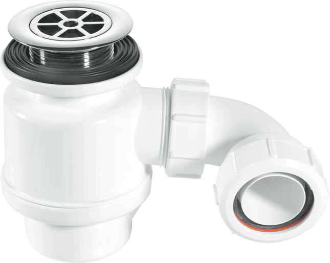 McAlpine STW4-RB 50mm Water Seal Resealing Shower Trap with Multifit Outlet
