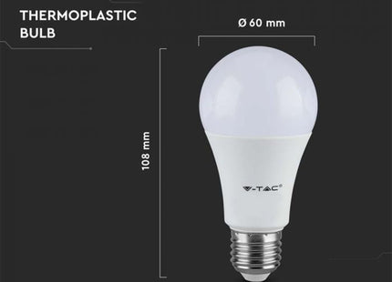 V-Tac Vt-2099 8.5W A60 Thermal Plastic Bulb 4000K E27