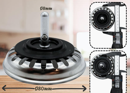 McAlpine BWSTSS-TOP Basket Strainer Waste Plug - Stemball Model (Pack of 3)