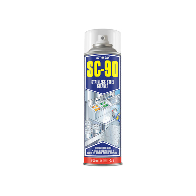 Action Can SC-90 Stainless Steel Cleaner 500ml - Q99SC90005000015000 - For a Polished Finish