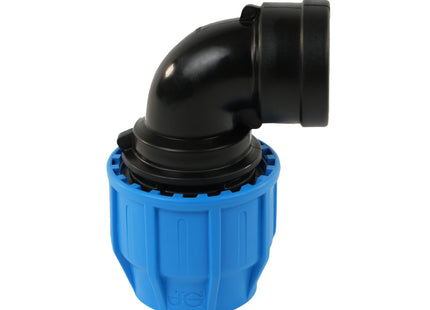 John Guest MDPE Compression Female Threaded Elbow - 20mm x 1/2"