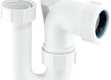 McAlpine SA10V 1¼" 75mm Water Seal Tubular Swivel Anti-Syphon (Silentrap) 'P' Trap with Universal Outlet