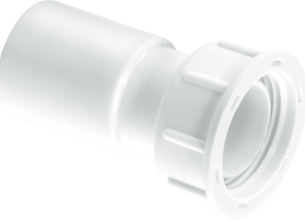 McAlpine R6A ¾" Straight Female Overflow Coupling with loose nut