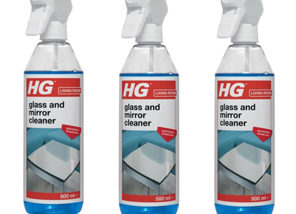 HG Glass and Mirror Cleaner 500ml (Pack of 3)
