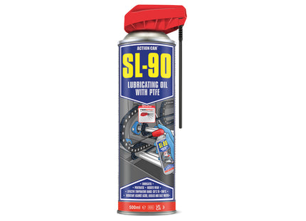 Action Can SL-90 Lubricating Oil with PTFE Twin Spray 500ml - Q99SL90005000015000