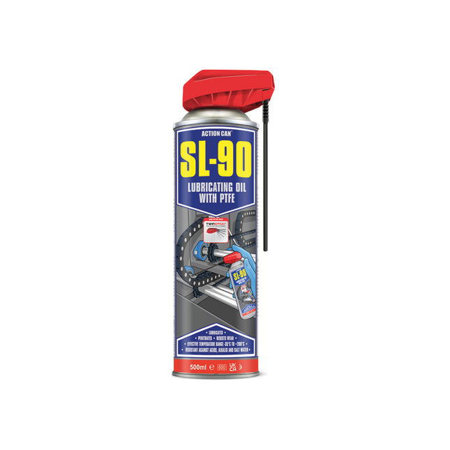 Action Can SL-90 Lubricating Oil with PTFE Twin Spray 500ml - Q99SL90005000015000