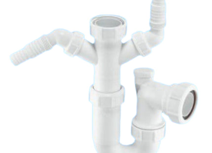 McAlpine WM11V 75mm Water Seal Silentrap Adjustable Inlet Tubular Swivel 'P' Trap