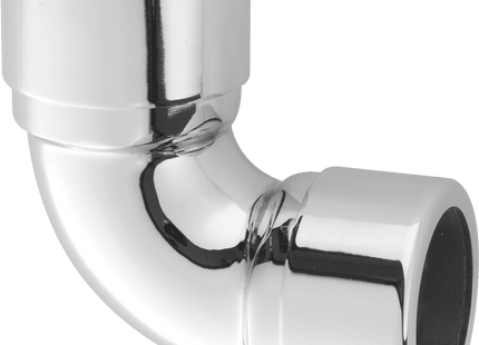 McAlpine 32A-CB Chrome Plated Brass 90° Compression Bend 32mm