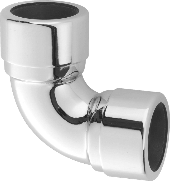 McAlpine 32A-CB Chrome Plated Brass 90° Compression Bend 32mm