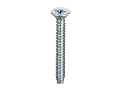 Unifix Self-Tapping Screws Pozi Countersunk Head B DIN 7982-F-Z Bright Zinc Plated - 8G x 3/8" (4.2 x 9.5Mm) (Box of 1000)