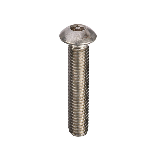 Owlett-Jaton A2-304 Stainless Steel Pin Hex Machine Screws Button Head - M6 x 25 (Box of 1000)