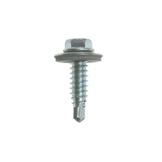 JCP Fixings A2-304 Stainless Steel Metalfix Stitching Screws 16mm Washer - 6.3 x 25mm (Box of 100)