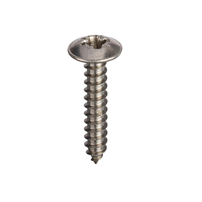 Unifix A2-304 Stainless Steel Self-Tapping Screws Pozi Flange Head AB BS 4174 - 10g x 1" (4.8 x 25mm) (Box of 500)