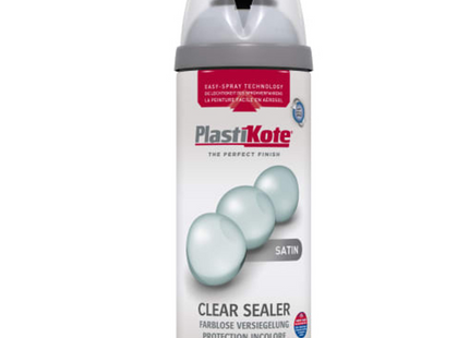 Plastikote Twist & Spray Satin Clear Sealer 400Ml