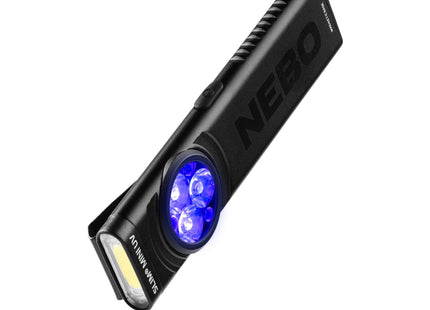 Nebo Slim Mini UV Rechargeable LED Flashlight (Black) 150 Lm