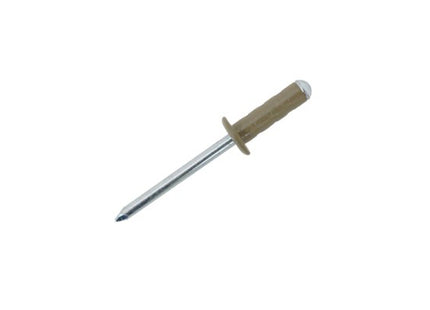 JRP Riveting Products 4.8 x 15mm Aluminium / Steel Dome Head Multigrip JRP Rivets - Svelte Grey (Box of 500)