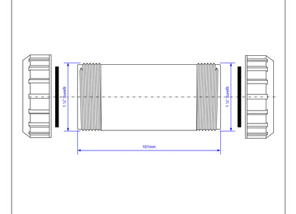 McAlpine T18L 1½" Surefit Straight Connector