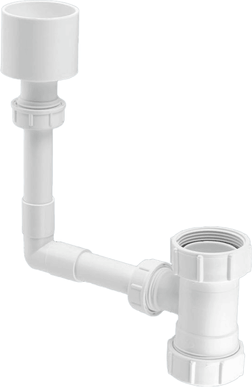 McAlpine TUNKIT-1 WC Overflow Kit with Tun Dish Overflow into flush pipe.
