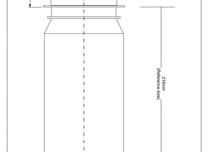 McAlpine WC-EXTA Adjustable Length Straight Extension Piece for Rigid WC Connectors