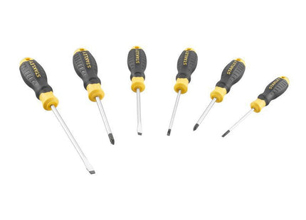 Stanley Hand Tools Cushion Grip Screwdriver Set, 6 Piece