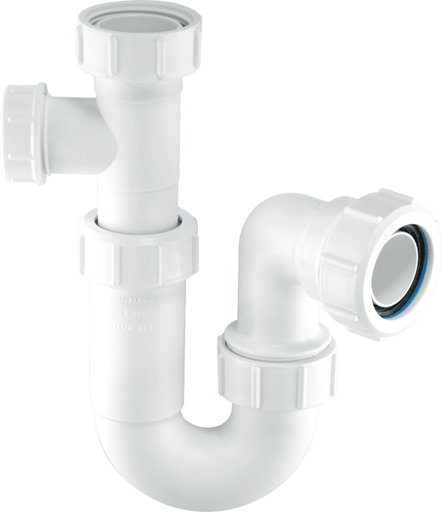 McAlpine ASA10-SP 75mm Water Seal Multifit Outlet Tubular Swivel Basin Trap