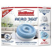 Unibond Aero 360 Moisture Absorber Neutral Refills Pack Of 8