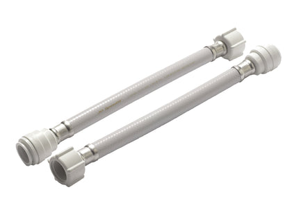 John Guest Speedfit White PVC Hose 300mm-22mm x 3/4" Hand (Pack Of 2)
