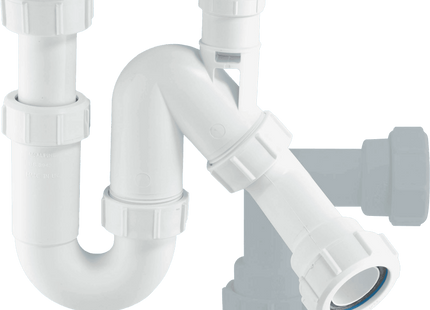 McAlpine TP10V 75mm Water Seal Tubular Swivel Anti-Syphon (Silentrap) All One Trap with 1¼" Multifit Outlet