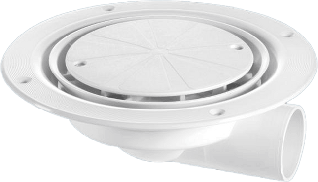 McAlpine USG3WH Untrapped Gully, Clamp Ring and Cover Plate, 1½" Horizontal Outlet