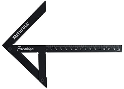 Faithfull Prestige Centre Finder Gauge Black Aluminium 150Mm