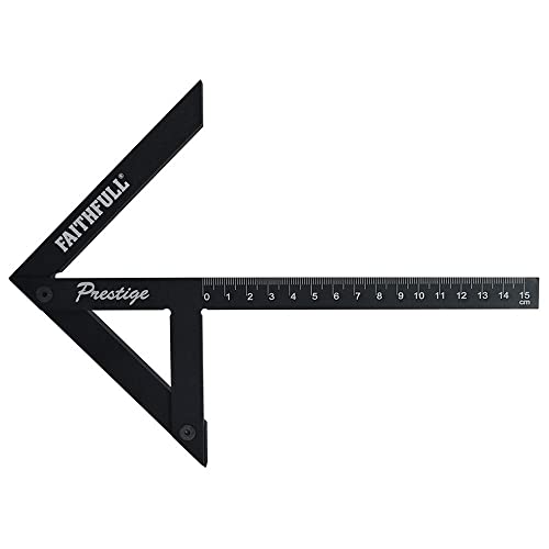 Faithfull Prestige Centre Finder Gauge Black Aluminium 150Mm