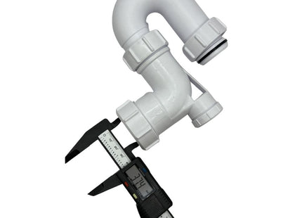 McAlpine BT3V Tubular Swivel Low Inlet 'P' Trap with Anti-Syphon Valve. (Silentrap)