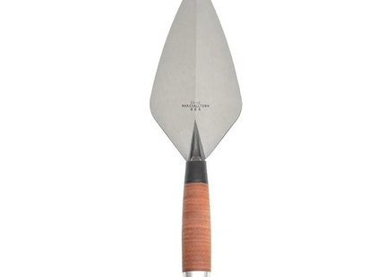 Marshalltown 34L Wide London Pattern Brick Trowel Leather Handle 11In