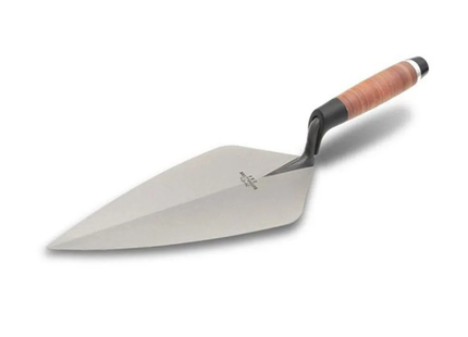 Marshalltown 34L Wide London Pattern Brick Trowel Leather Handle 11In