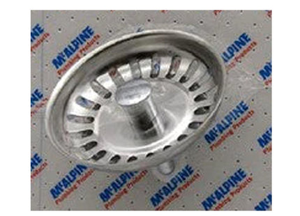 McAlpine CARD-49 Stainless Steel Stemball Strainer Plug - BWSTSS-TOP