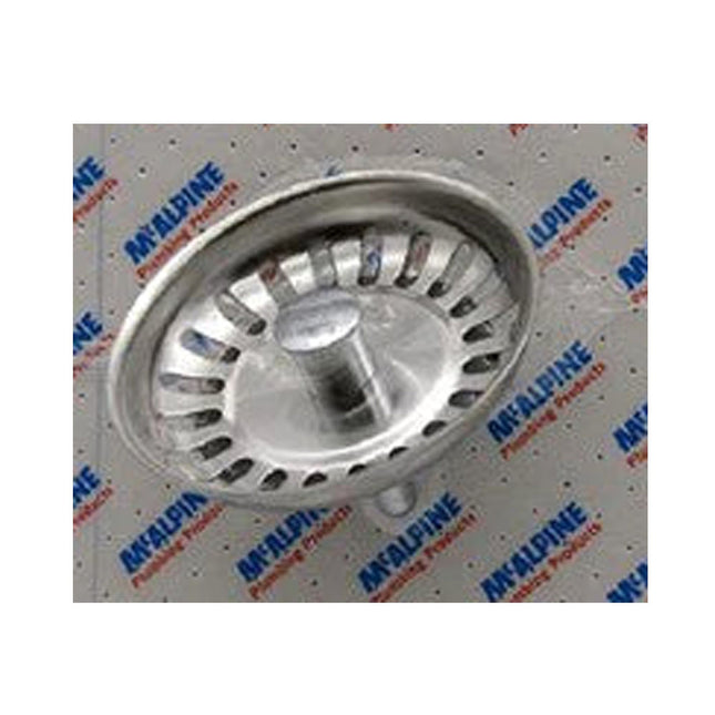 McAlpine CARD-49 Stainless Steel Stemball Strainer Plug - BWSTSS-TOP