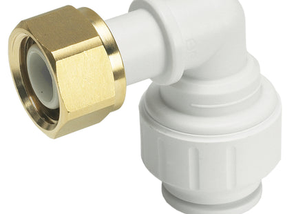 John Guest Speedfit Bent Tap Connector 15mm X 1/2"